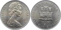 Gibraltar 1 Crown Elisabeth Seit 1952. -