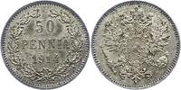Finnland 50 Penniä 1 Nikolaus II. von Russland 1894-1917. -