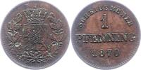 Bayern Pfennig Ludwig II. 1864-1886. -