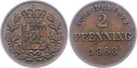 Bayern 2 Pfennig Ludwig II. 1864-1886. -
