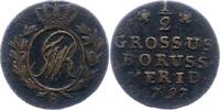 Brandenburg-Preußen Cu 1/2 Groschen Friedrich Wilhelm II. 1786-1797. -