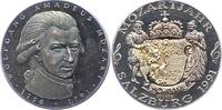 Personenmedaillen Silbermedaille Mozart, Wolfgang Amadeus * 27.1.1756 in Salzburg, + 5.12.1791 Wien, Komponist. -