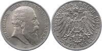 Baden 2 Mark Friedrich I. 1856-1907. -
