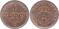 Brandenburg-Preußen Pfennig Wilhelm I. 1861-1888. -