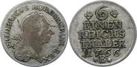 Brandenburg-Preußen 1/6 Taler Friedrich II. 1740-1786. -