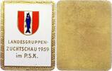 Tierzucht Bronzeplakette Hunde -