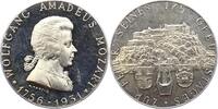 Personenmedaillen Silbermedaille Mozart, Wolfgang Amadeus * 27.1.1756 in Salzburg, + 5.12.1791 Wien, Komponist. -