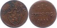Hessen-Darmstadt Pfennig 1819 Ludwig I. 1806-1830. Sehr schön 9,00 EUR prix TTC + 6,00 EUR frais d'envoi