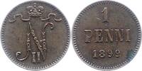 Finnland 1 Penni Nikolaus II. von Russland 1894-1917. -