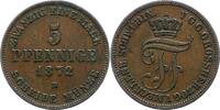 Mecklenburg-Schwerin 5 Pfennig Friedrich Franz II. 1842-1883. -