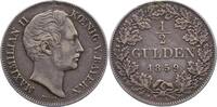 Bayern 1/2 Gulden Maximilian II. Joseph 1848-1864. -