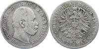 Preußen 2 Mark 1877 A Wilhelm I. 1861-1888. Schön 17,00 EUR prix TTC + 6,00 EUR frais d'envoi