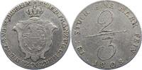Mecklenburg-Schwerin 2/3 Taler Friedrich Franz I. 1785-1837. -