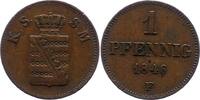 Sachsen-Albertinische Linie Pfennig Friedrich August II. 1836-1854. -
