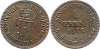 Mecklenburg-Schwerin Pfennig Friedrich Franz II. 1842-1883. -