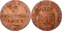 Brandenburg-Preußen 3 Pfennig Friedrich Wilhelm III. 1797-1840. -