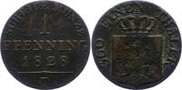 Brandenburg-Preußen 1 Pfennig Friedrich Wilhelm III. 1797-1840. -