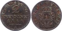 Brandenburg-Preußen 2 Pfennig Wilhelm I. 1861-1888. -