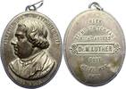 Hochovale einseiges Medaillon 1883 Reformation 400. Geburtstag von Martin Luther 1883. Sehr schön - vorzüglich