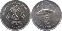Malediven 5 Rupien Zweite Republik ab 1388 AH / 1968 AD. -