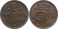 Mecklenburg-Schwerin 2 Pfennig Friedrich Franz I. 1785-1837. -