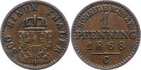 Brandenburg-Preußen Pfennig Wilhelm I. 1861-1888. -