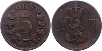 Norwegen 5 Öre 1 Unter schwedischer Regierung 1814-1905. -