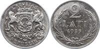 Lettland / Latvijas 2 Lati Republik 1918-1934. -
