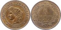 Frankreich 5 Centimes Dritte Republik 1870-1940. -