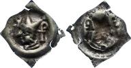 Schweiz-Basel, königliche Münzstätte Pfennig Johann III. von Vienne 1366-1382. -