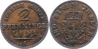Brandenburg-Preußen 2 Pfennig Friedrich Wilhelm IV. 1840-1861. -