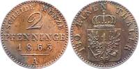 Brandenburg-Preußen 2 Pfennig Wilhelm I. 1861-1888. -
