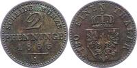 Brandenburg-Preußen 2 Pfennig Wilhelm I. 1861-1888. -