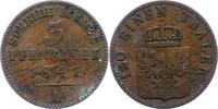 Brandenburg-Preußen 3 Pfennig Friedrich Wilhelm IV. 1840-1861. -