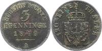 Brandenburg-Preußen 3 Pfennig Friedrich Wilhelm IV. 1840-1861. -