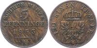 Brandenburg-Preußen 3 Pfennig Friedrich Wilhelm IV. 1840-1861. -