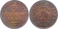 Brandenburg-Preußen 3 Pfennig Friedrich Wilhelm IV. 1840-1861. -