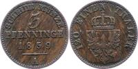 Brandenburg-Preußen 3 Pfennig Friedrich Wilhelm IV. 1840-1861. -