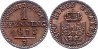 Brandenburg-Preußen 1 Pfennig Wilhelm I. 1861-1888. -