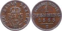 Brandenburg-Preußen Pfennig Wilhelm I. 1861-1888. -