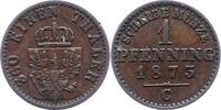 Brandenburg-Preußen 1 Pfennig Wilhelm I. 1861-1888. -