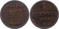 Sachsen-Albertinische Linie Pfennig Friedrich August II. 1836-1854. -