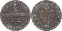 Sachsen-Albertinische Linie 2 Pfennig 1864 B Johann 1854-1873. Belag, se... 5,00 EUR prix TTC + 6,00 EUR frais d'envoi