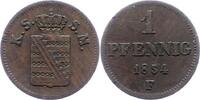 Sachsen-Albertinische Linie Pfennig Friedrich August II. 1836-1854. -