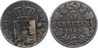 Bayern 3 Kreuzer Maximilian II. Joseph 1848-1864. -