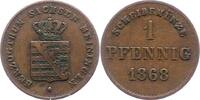 Sachsen-Meiningen Pfennig Georg II. 1866-1914. -