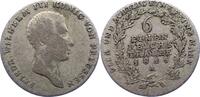 Brandenburg-Preußen 1/6 Taler Friedrich Wilhelm III. 1797-1840. -