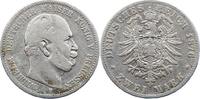 Preußen 2 Mark 1876 B Wilhelm I. 1861-1888. Schön 17,00 EUR prix TTC + 6,00 EUR frais d'envoi