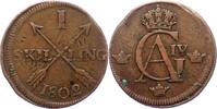 Schweden 1 Skilling Gustav IV. Adolf 1792-1809. -