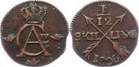 Schweden 1/12 Skilling Gustav IV. Adolf 1792-1809. -